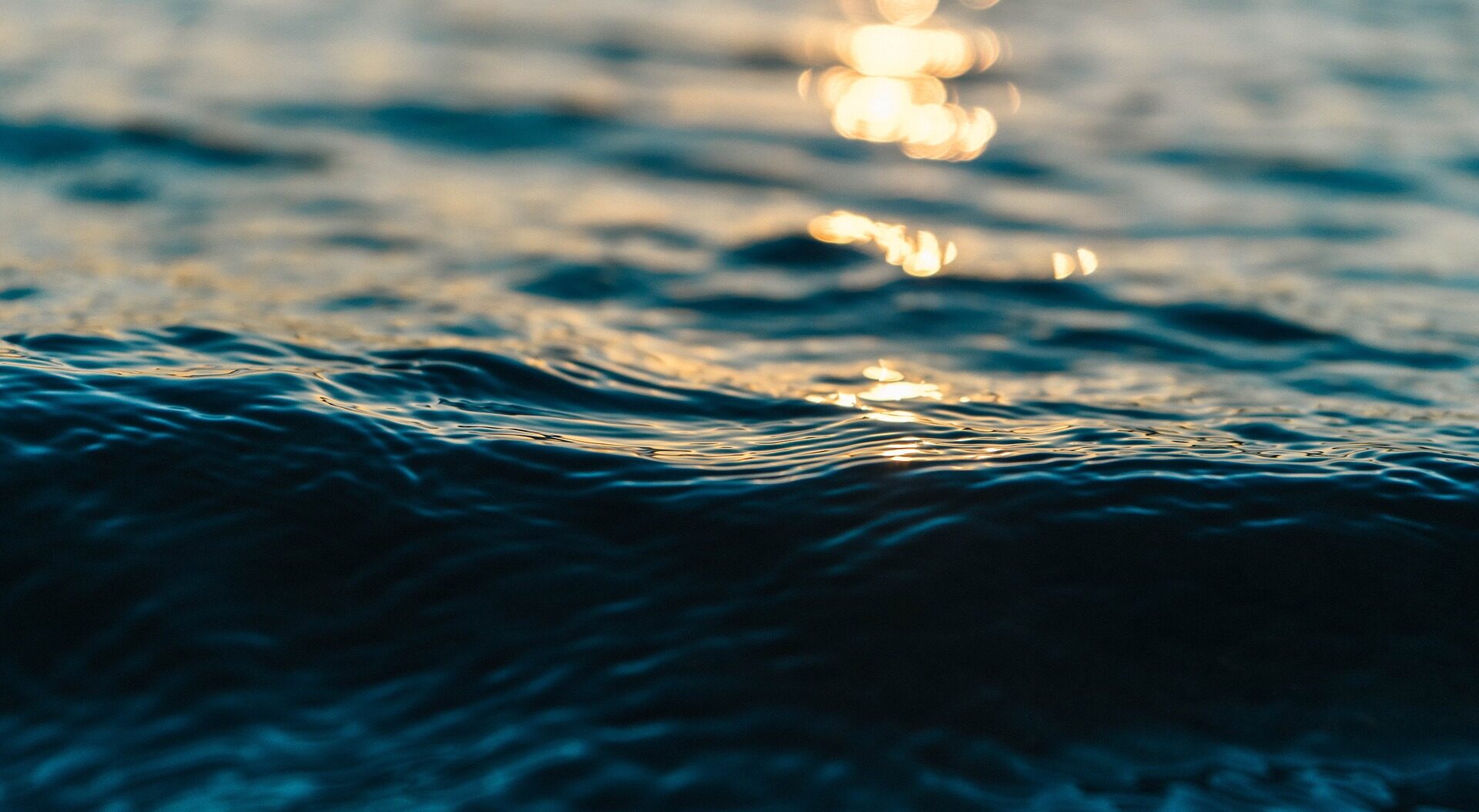 evening light on beach